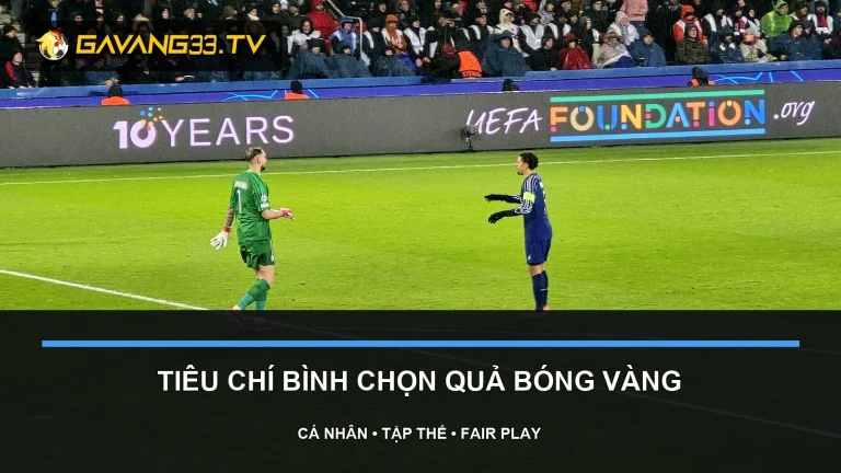 tiêu chí bình chọn quả bóng vàng - ảnh đội bóng