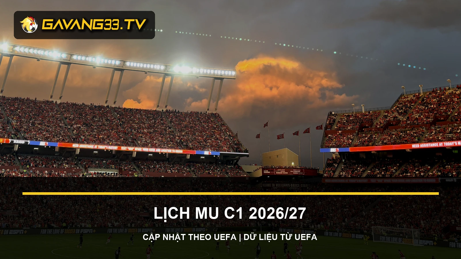 Ảnh tư liệu Manchester United trong bài lịch thi đấu MU C1 2026/27