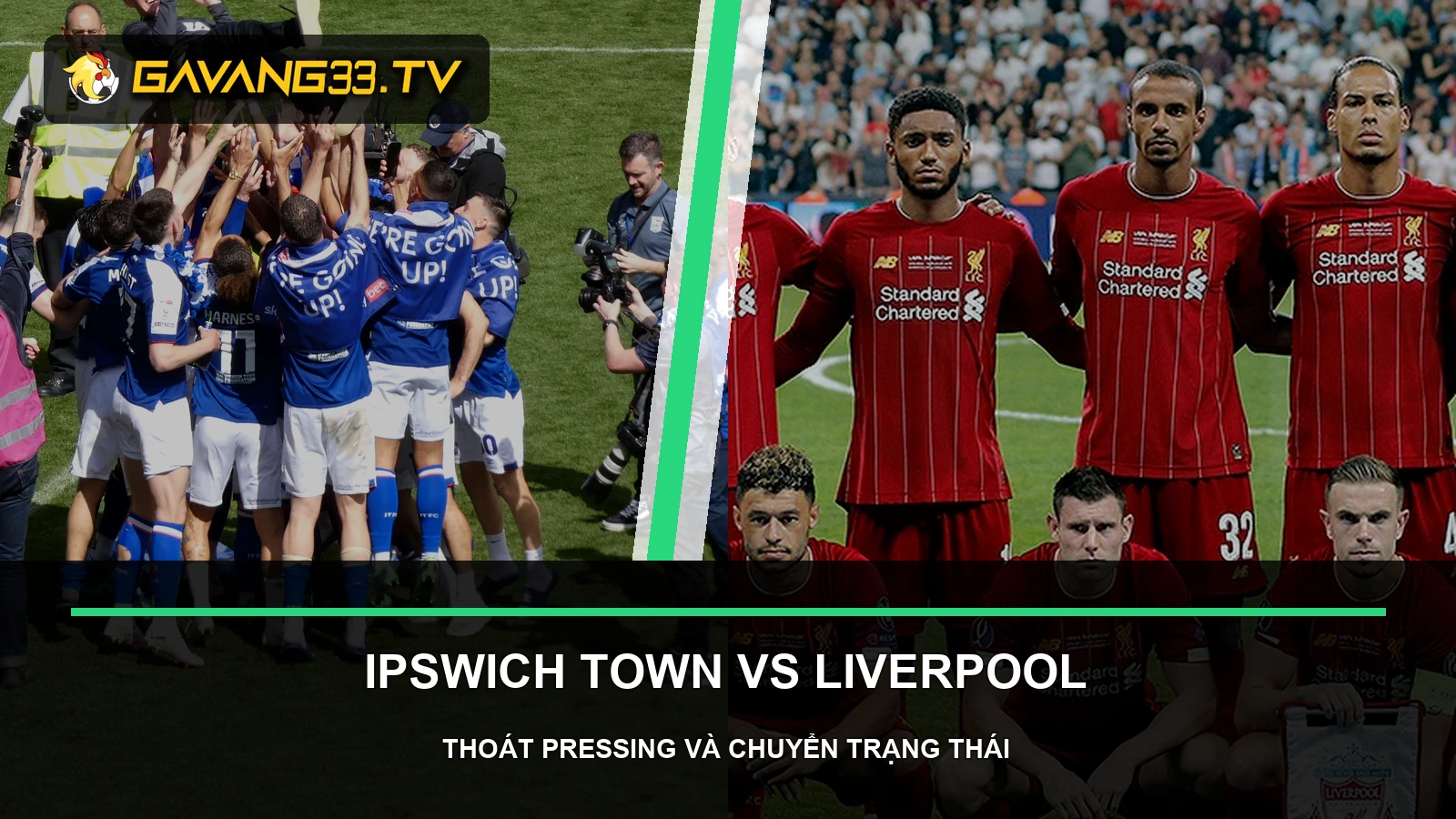 Ảnh tư liệu Ipswich Town và Liverpool trước trận vòng 3 Premier League