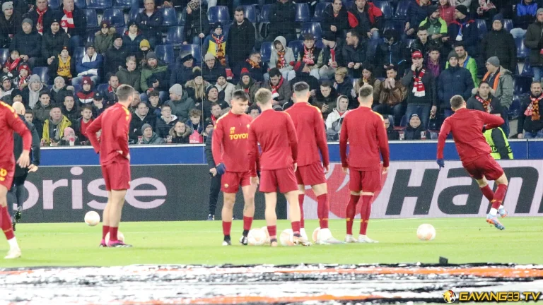 Ảnh tư liệu AS Roma trước trận đấu